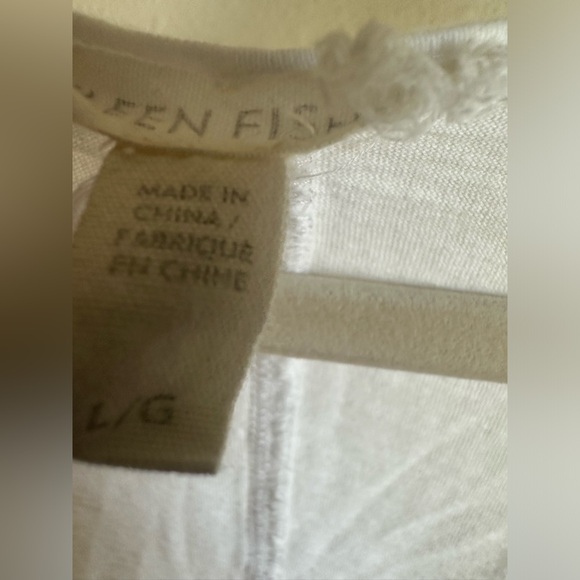 EILEEN FISHER Off White Racerback Tank Top - Picture 3 of 10